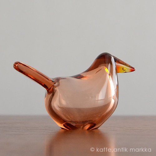Nuutajarvi / Birds by Oiva Toikka - Sieppo / Flycatcher (orange x red) - 神戸北野の小さな北欧 markka（マルカ）の