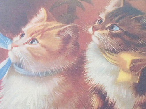 可愛い子猫フレーム B フランスアンティーク イギリスアンティーク バラと天使のアンティーク アンティークショップ Eglantyne エグランティーヌ