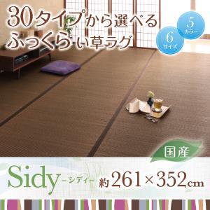 国産ふっくらい草ラグ【Sidy】シディ/261×352cm/５カラー