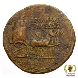 古代ローマコイン 37-41年頃 デュポンディウス銅貨 ゲルマニクス 