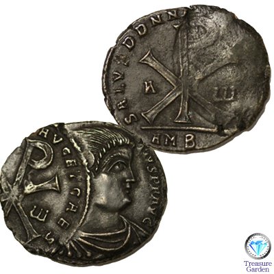 古代ローマコイン 350-353年頃 銅貨 マグネンティウス帝] 奇跡のエラー 