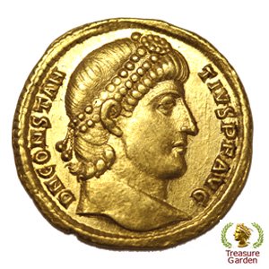 古代ローマコイン 337-361年 ソリダス金貨 コンスタンティウス2世