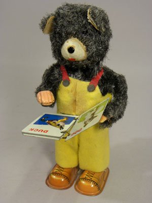 昔のおもちゃ専門店 Shooting Star アルプス Alps 本を読む小熊 Cubby The Reading Bear ブリキ 玩具 おもちゃ Tin Toy