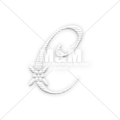パターン素材 クロスステッチ関連素材b161 アルファベット刺しゅう文字 ホワイト C M M Collection