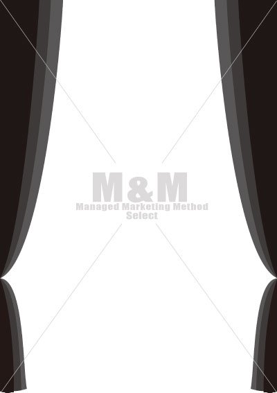 イラスト素材 インテリア背景 カーテン ツイン ブラック M M Collection