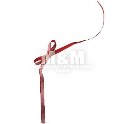 イラスト素材 Ribbon リボン さりげなく結んだストライプのリボン M M Collection