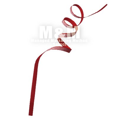 イラスト素材 Ribbon リボン くるんくるんと可愛いストライプリボン M M Collection