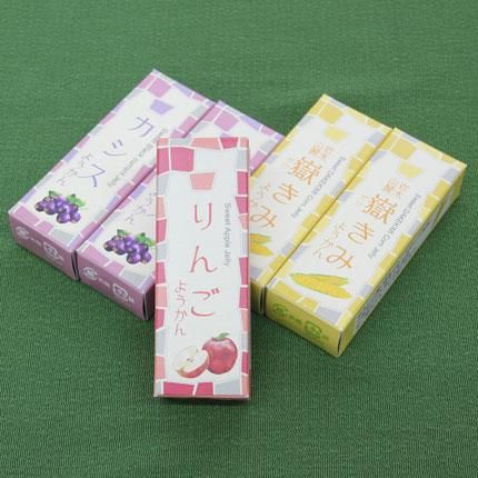 ようかん3種セット(カシス・嶽きみ・りんご) 5コ入り の通信販売・ネット販売