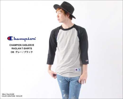 Champion ラグラン 7分袖 XLサイズ - トップス