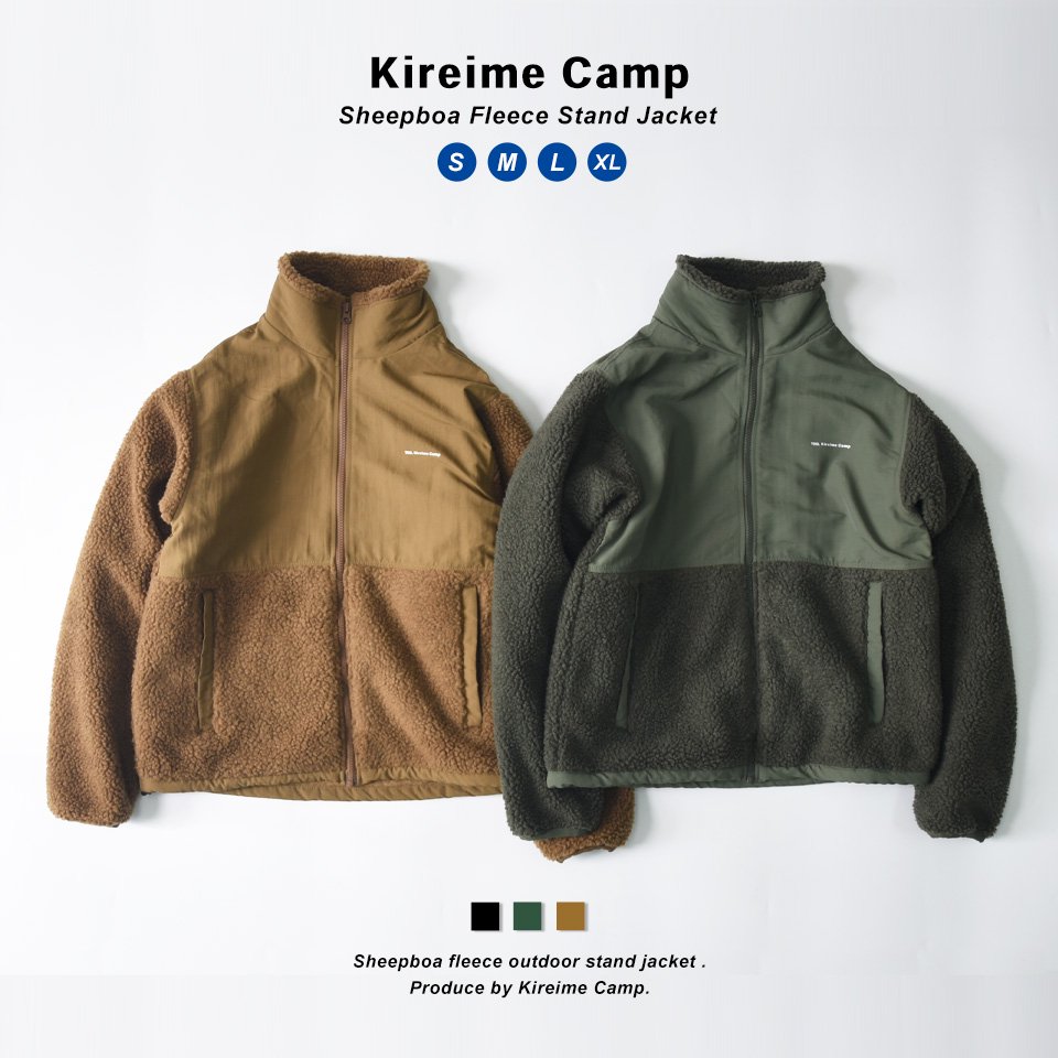Kireime Camp ボアジャケット メンズ ボアブルゾン アウトドア