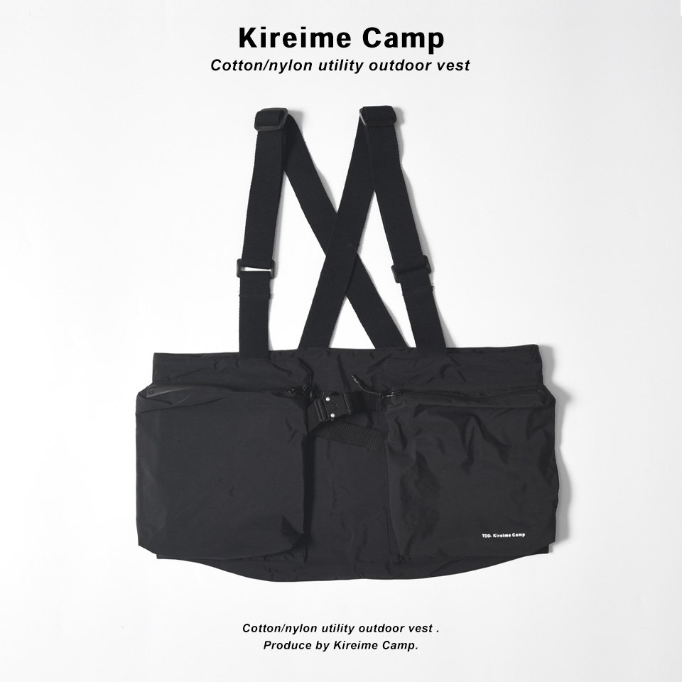 Kireime Camp アウトドア ベスト メンズ アウター フェス 撥水 機能性