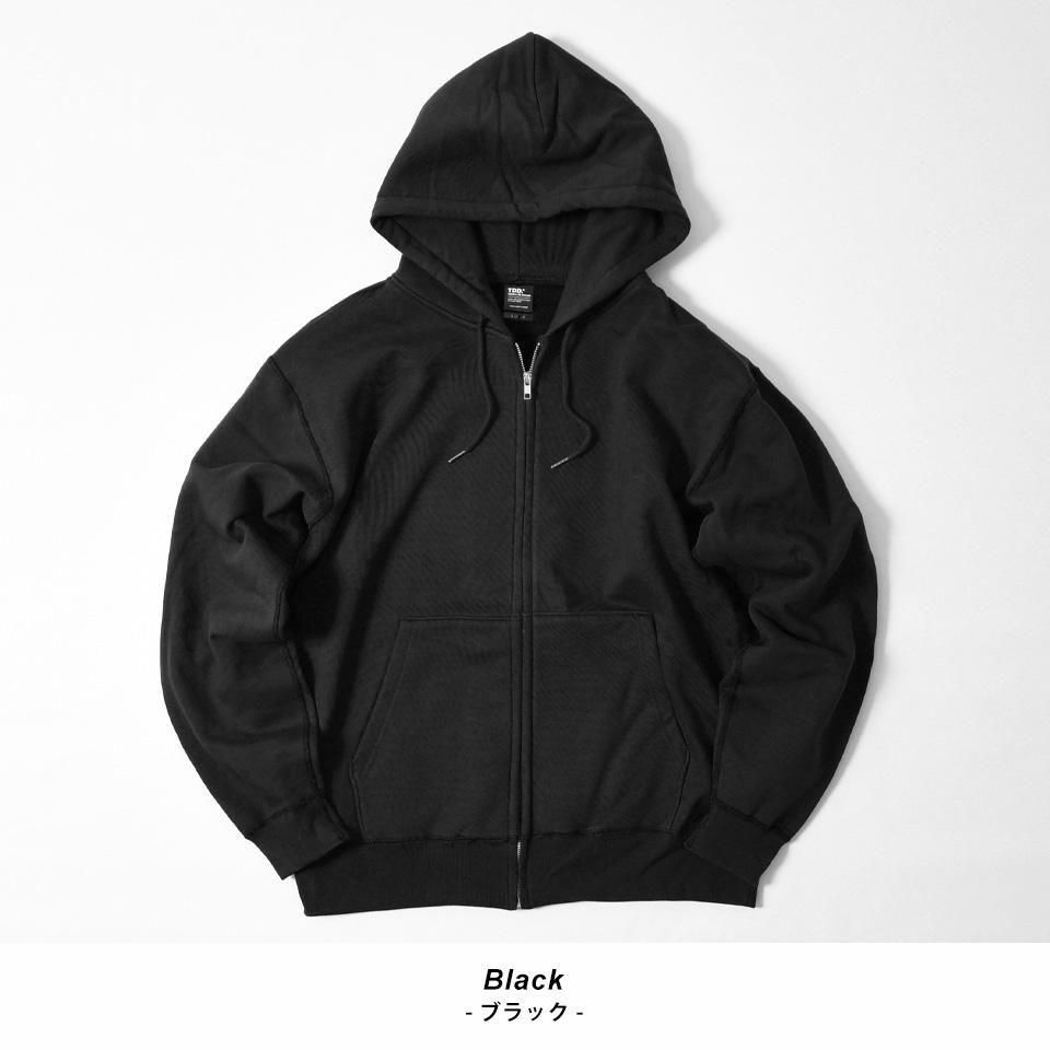 パーカー 無地 メンズ ジップ 裏起毛 厚手 極厚の無地パーカー メンズ