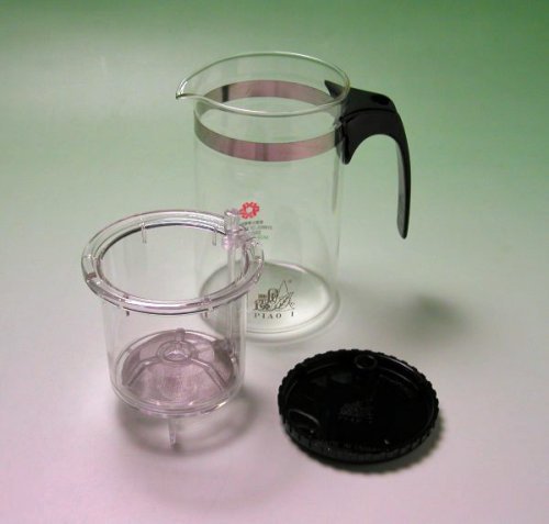 【中国茶具】耐熱ガラスマルチティーポット（濾過抽出式）500ｃｃ