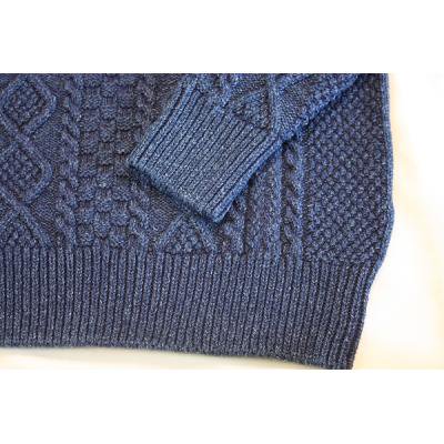 RICHMOND KNITWEAR・リッチモンド ニットウエア】 ARAN CREW PULLOVER