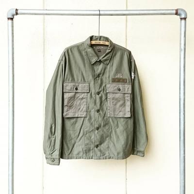 Nigel Cabourn・ナイジェル ケーボン】US ARMY MIX SHIRT - JAM - 茨城