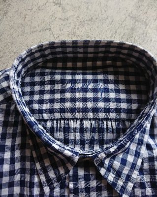 PORTER CLASSIC・ポータークラシック】 ROLL UP GINGHAM CHECK SHIRTS