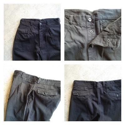 VINTAGE】FRENCH ARMY M52 CHINO TROUSERS BLACK OVER DYE - JAM -  茨城県つくば市のセレクトショップ