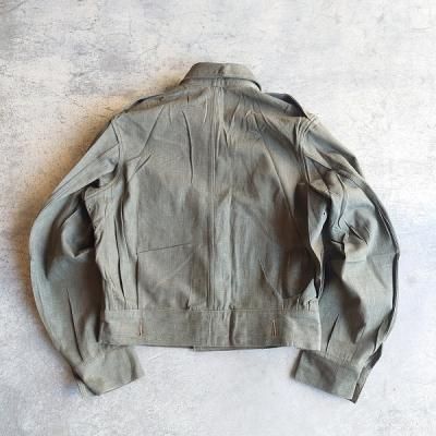 DEADSTOCK】50s BRITISH ARMY GREEN DENIM BATTLEDRESS JACKET