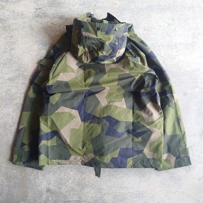 DEADSTOCK】00s Swedish army parka,cold weather,camouflage - JAM