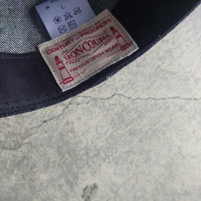 BONCOURA ブラックデニム　キャップ Boncoura・ボンクラ】9周年 limited BLACK DENIM USN キャップ