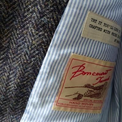 Boncoura・ボンクラ】テーラリングジャケット・手織りツイード