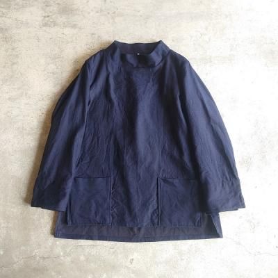 SUS-SOUS・シュス】Fishermans Smock INDIGO HERIINGBORN - JAM - 茨城