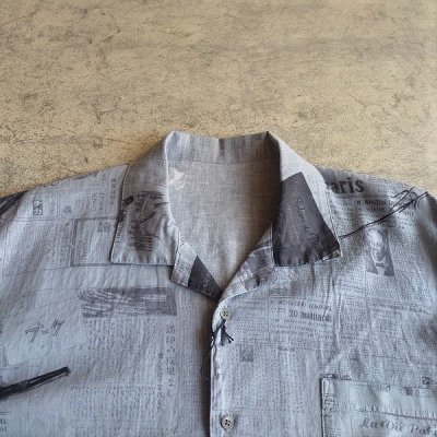 PORTER CLASSIC・ポータークラシック】 MONSIEUR KURATA COTTON LINEN S/S SHIRT'GRAY' -  JAM - 茨城県つくば市のセレクトショップ