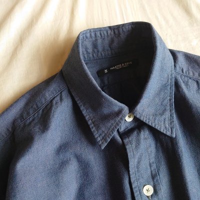 MAATEE&SONS・マーティーアンドサンズ】 WORK SHIRT 'PURPLE' - JAM