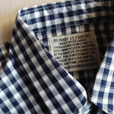 SUNNY ELEMENT・サニー エレメント】AIRFIELD SHIRT'DEADSTOCK FABRIC