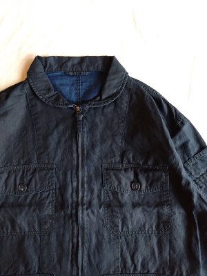 PORTER CLASSIC・ポータークラシック】 FARMER'S LINEN MIL ZIP-UP