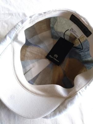 Nigel Cabourn ホワイトキャスケット Nigel Cabourn・ナイジェルケーボン】 CASQUETTE COTTON DRILL