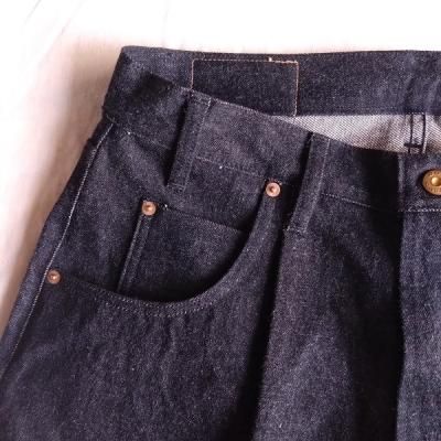 Boncoura・ボンクラ】 バギーショートパンツ DENIM BLACK - JAM