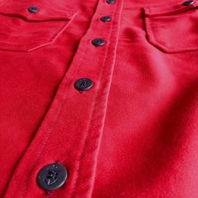 Boncoura・ボンクラ】 CPO SHIRT MOLESKIN RED - JAM - 茨城県