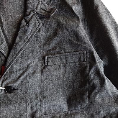 Boncoura・ボンクラ】 EURO WORK JACKET CHAMBRAY HEATHER BLACK Boncoura・ボンクラ】 EURO WORK JACKET CHAMBRAY HEATHER BLACK