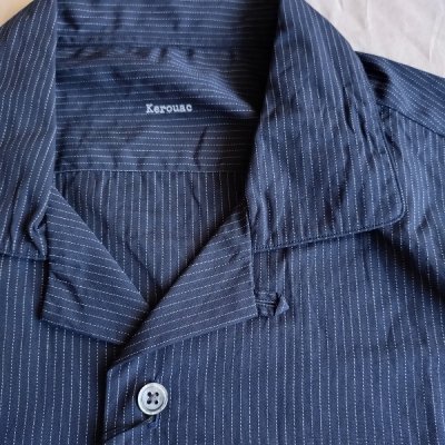 PORTER CLASSIC・ポータークラシック】 KEROUAC PIN STRIPE SHIRT - JAM - 茨城県つくば市のセレクトショップ