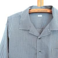 THE DAY ǥ GINGHAM OPEN COLLAR SHIRT<img class='new_mark_img2' src='https://img.shop-pro.jp/img/new/icons1.gif' style='border:none;display:inline;margin:0px;padding:0px;width:auto;' />