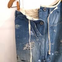 H.UNIT H-PT094 Denim Side Open Painter Pants<img class='new_mark_img2' src='https://img.shop-pro.jp/img/new/icons1.gif' style='border:none;display:inline;margin:0px;padding:0px;width:auto;' />