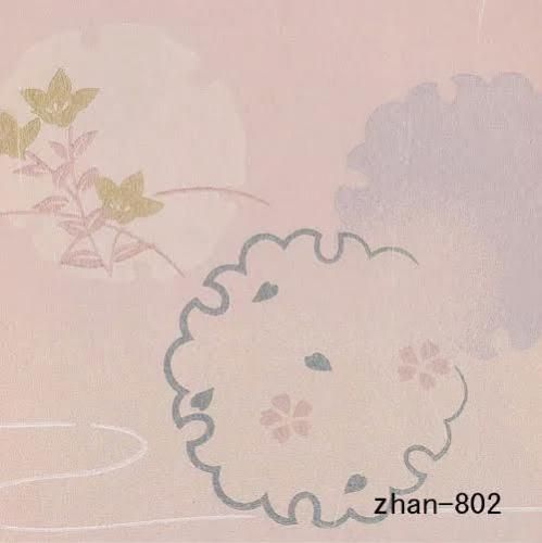 雪輪に花（薄梅鼠色） - 襖紙（ふすま紙）障子紙の通販（通信販売