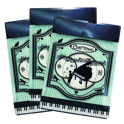 【おまとめ販売商品】A4ファイルケース・同柄3点セット〈シャノワール〉 - 音楽雑貨専門店 ピアノ発表会の記念品ショップ『おんがくや』
