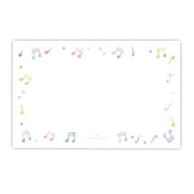 ミニメッセージカード カラフル音符 音楽雑貨専門店 ピアノ発表会の記念品ショップ おんがくや ミニメッセージカード カラフル音符 音楽雑貨専門店 ピアノ発表会の記念品ショップ おんがくや