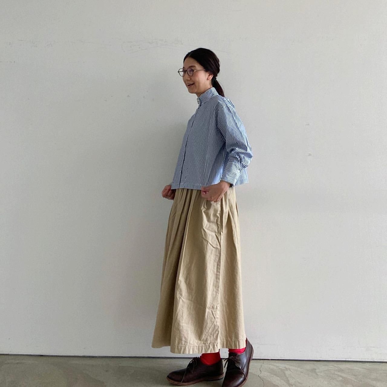 SETTO｜ショートスリーブ オッカケ シャツ トップス スタンド