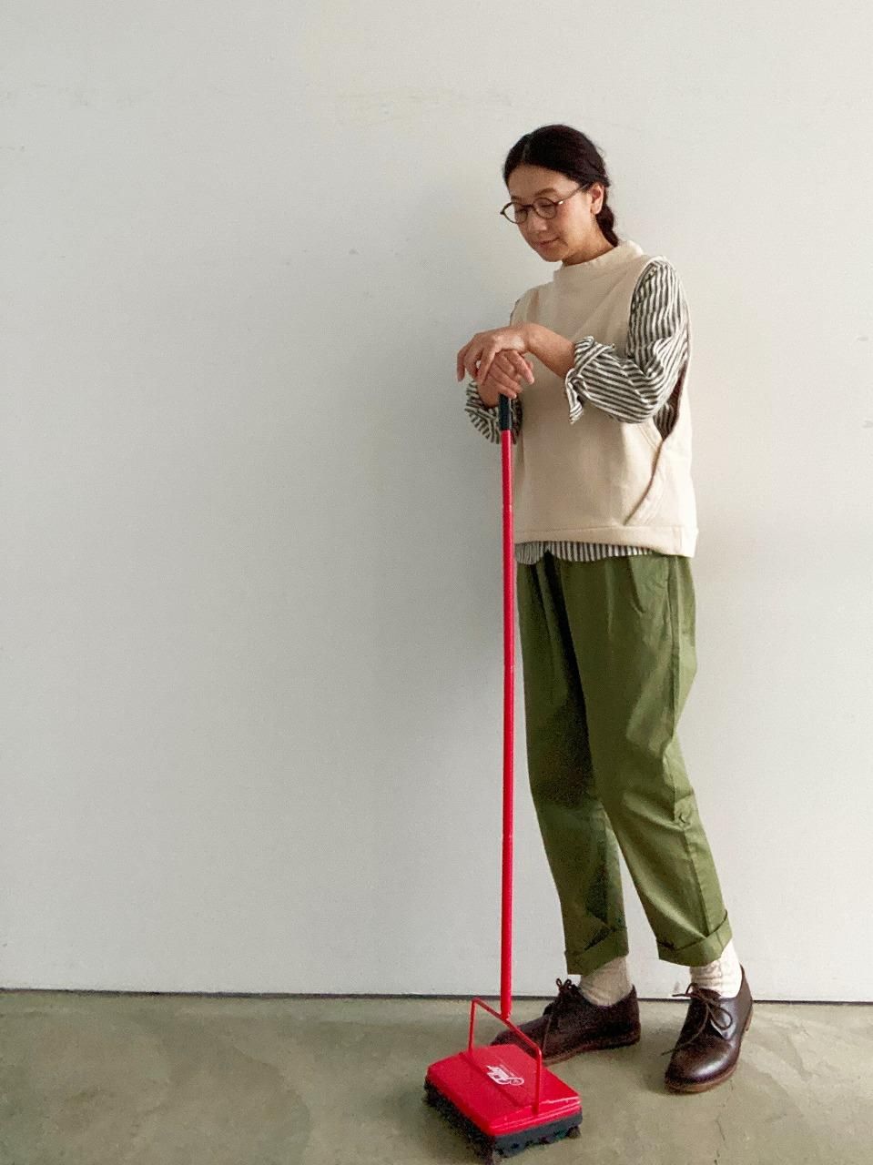 TRAVAIL MANUEL コンパクトチノストレッチノームパンツ TM5014
