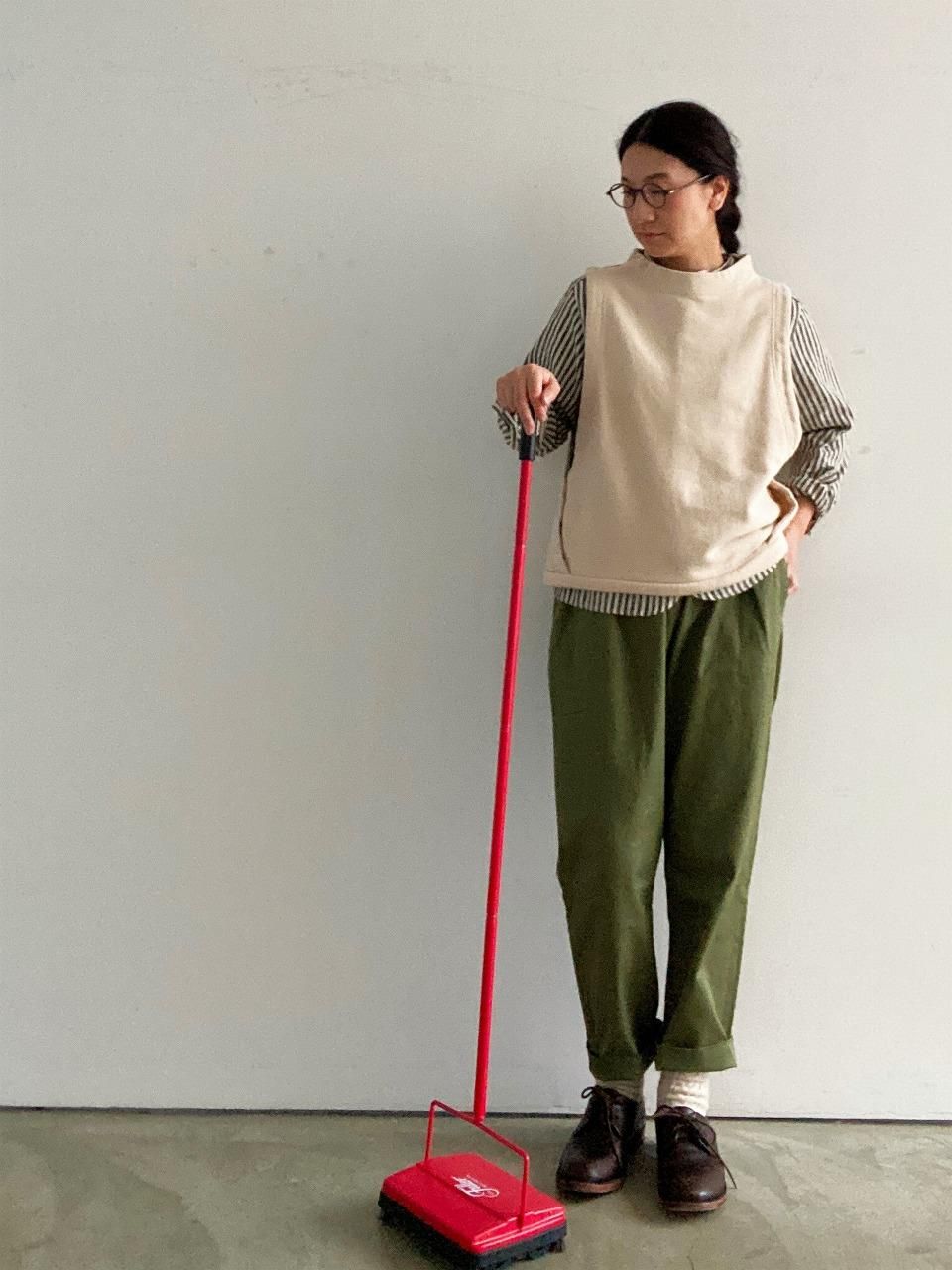 TRAVAIL MANUEL コンパクトチノストレッチノームパンツ TM5014