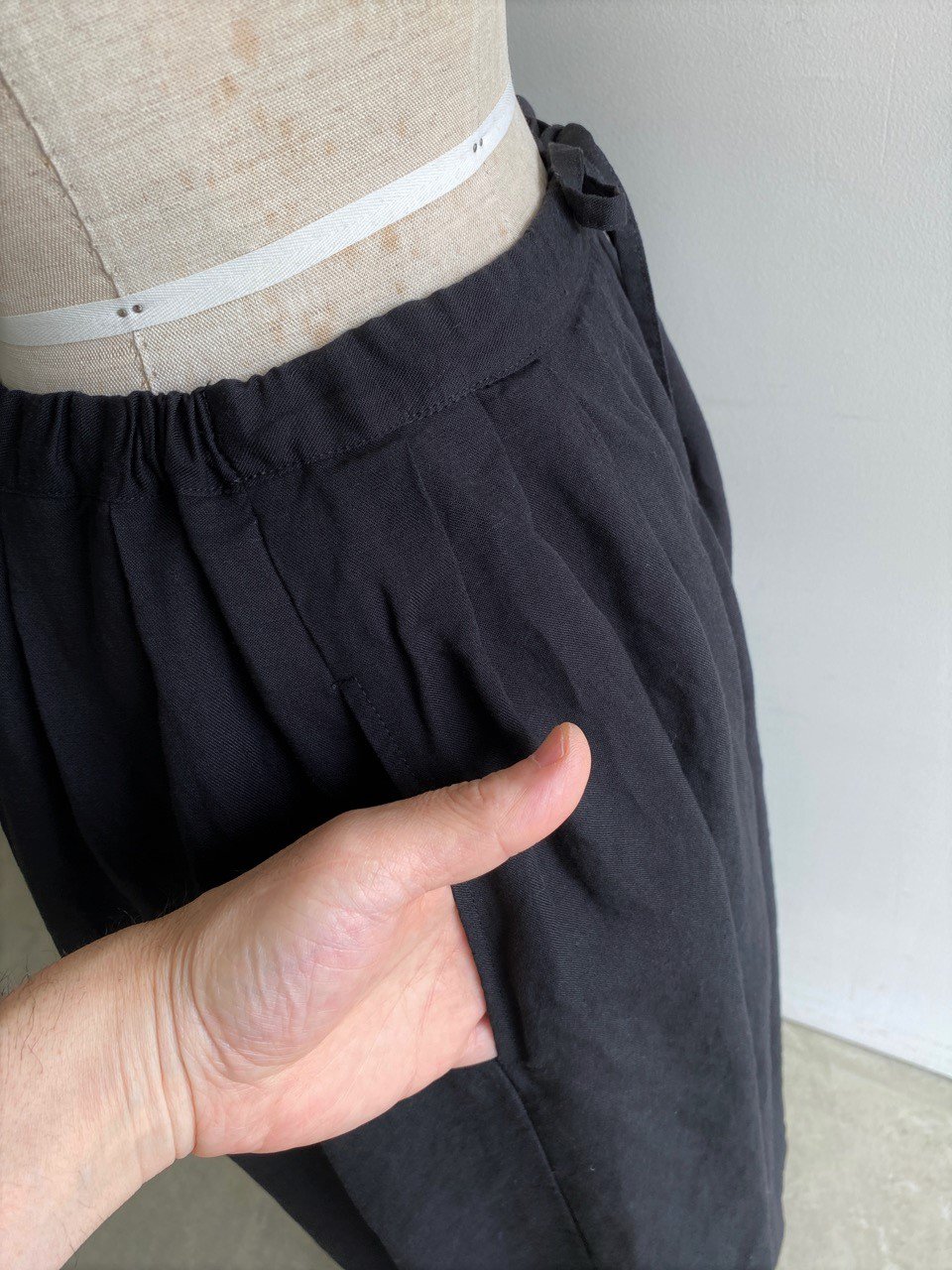 SARAHWEAR リヨセルリネンツイルギャザースカート ”Kanako” C21585