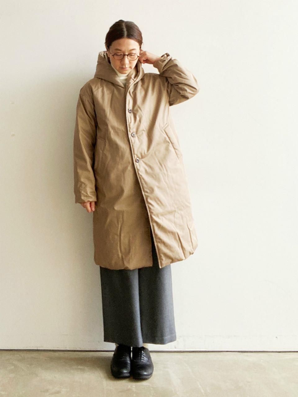 カラーグリーンLOFT LABO ◆ WIIS HOODED LONG DOWN COAT