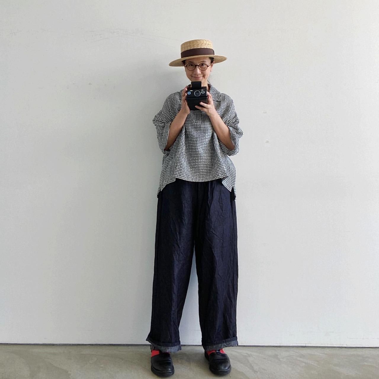 g) ライトデニムワッシャーラージパンツ g-137D