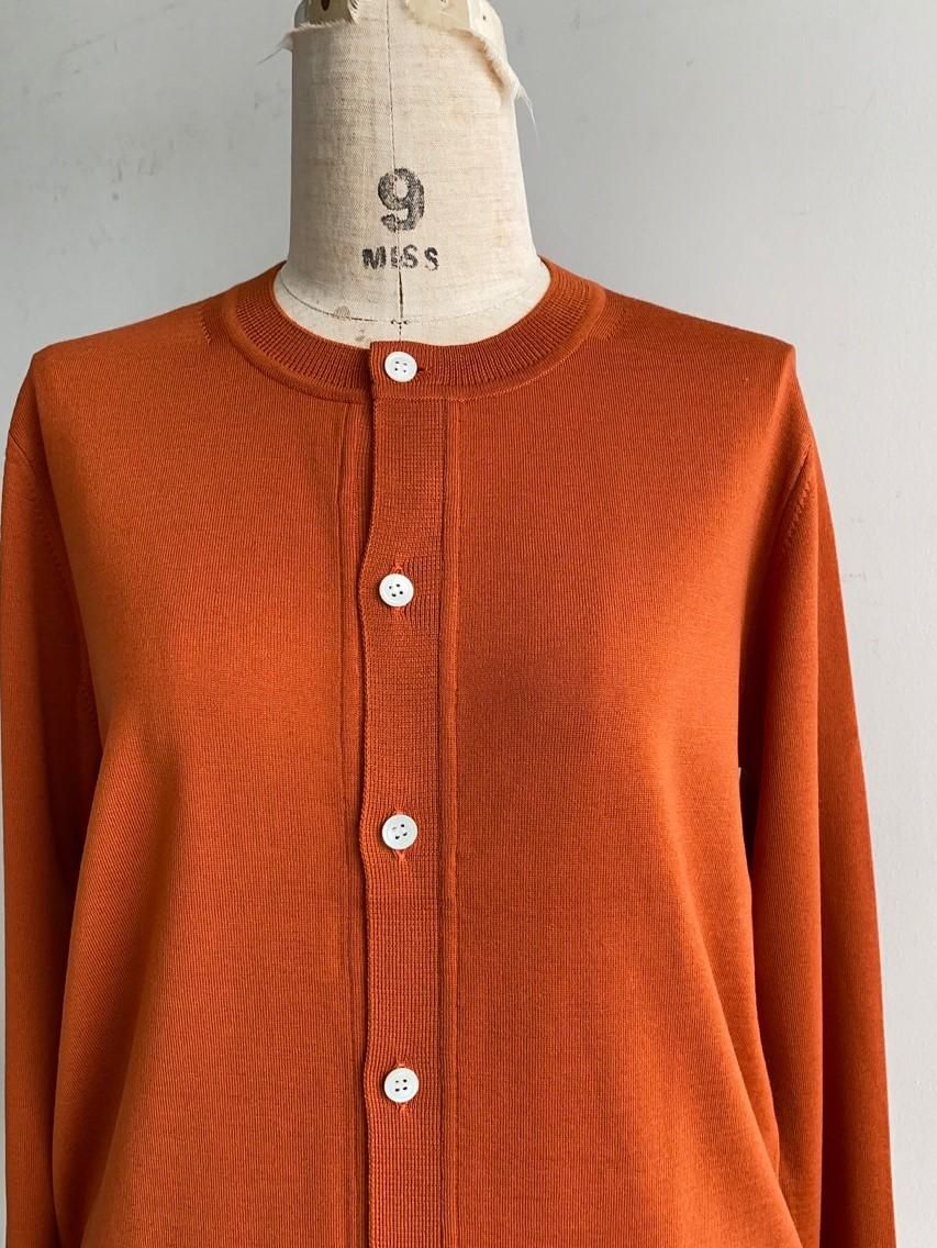 charpentier de vaisseau ウールクルーネックカーディガン