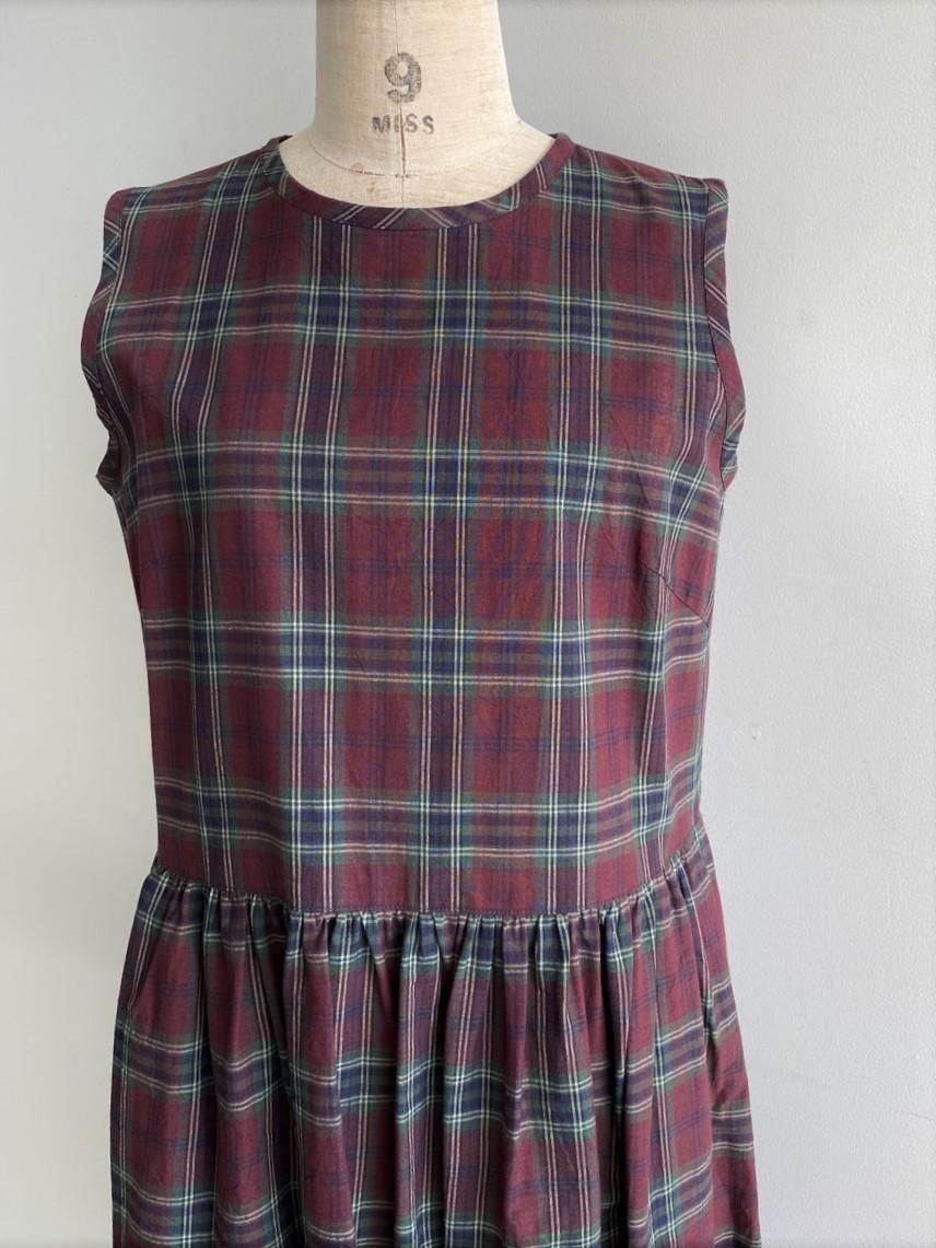 マドラスチェックドレス SARAHWEAR マドラスチェックドレス C71117 HACHITEN,hachiten