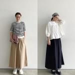 ina｜胸切替ギャザーパフスリーブプルオーバー - HACHITEN