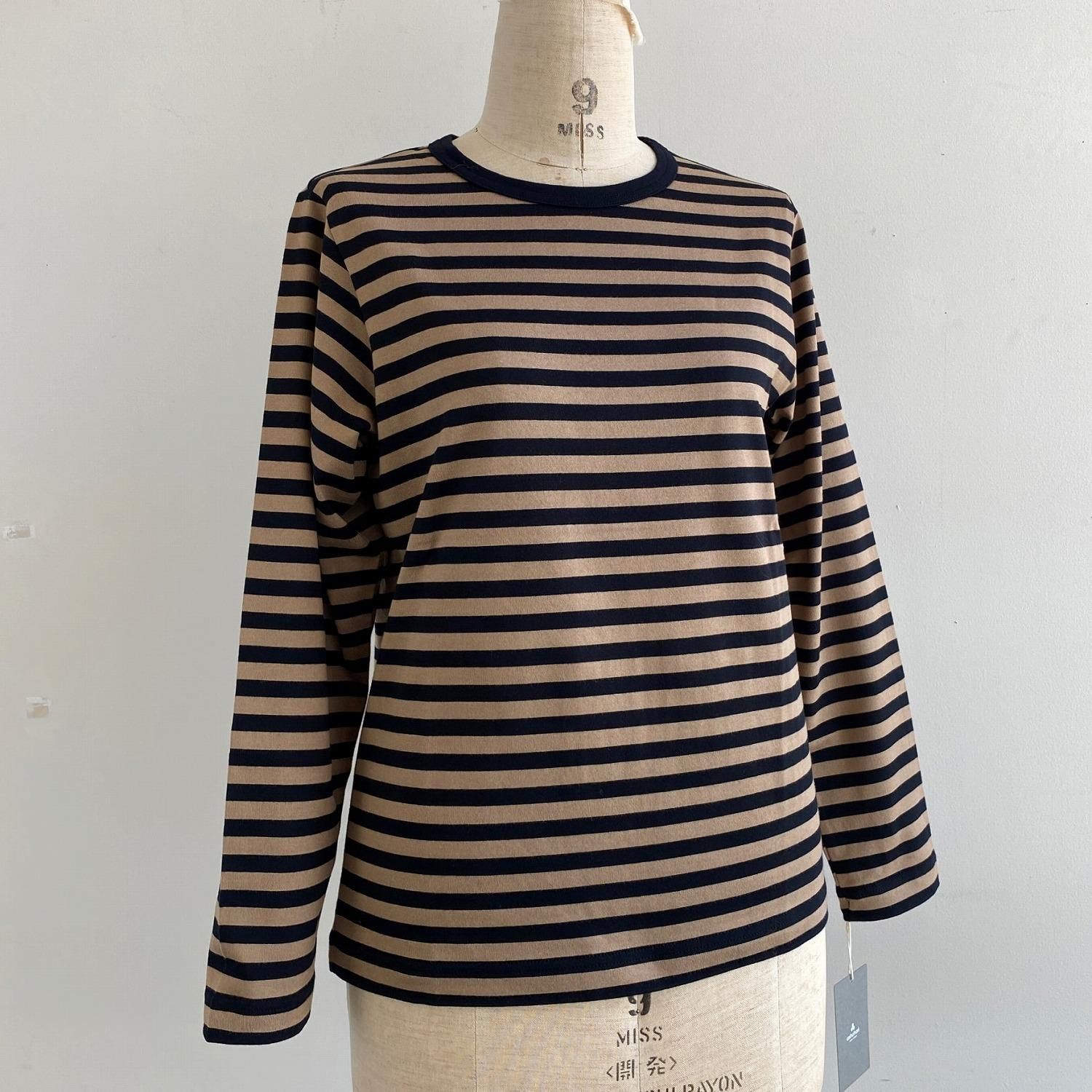 ashuhari ボーダーロングTシャツ AC-07 HACHITEN,hachiten,ハチテン